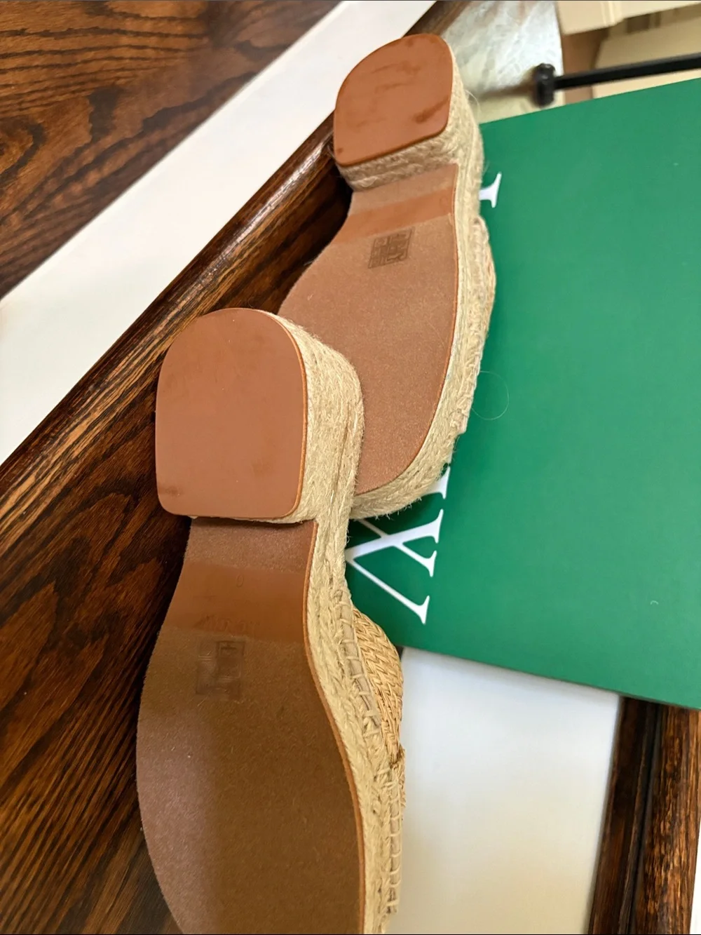 J. Crew Natural Braided Espadrille Slide Sandals